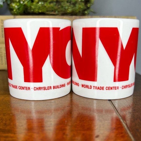 vintage Kings NYC souvenir espresso mug set - Picture 2 of 13